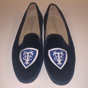 Stubbs & Wootten Velvet Slippers Size 10